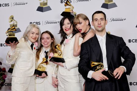 Taylor Swift, Jack Antonoff, Phoebe Bridgers, Lucy Dacus, and Julien Baker