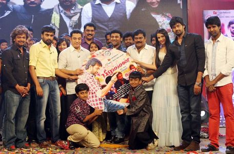 M. Sasikumar and Lavanya Tripathi at an event for Bramman (2014)