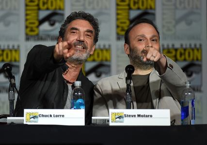 Chuck Lorre and Steven Molaro at an event for The Big Bang Theory (2007)