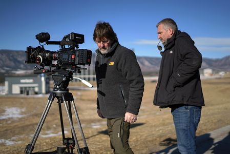 Director Lee Phillips and DOP Graham Smith on location for Six Schizophrenic Brothers (2022)