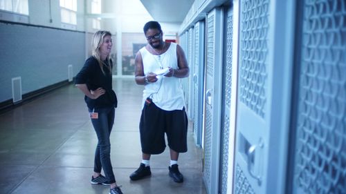 Madeleine Sackler and RuShawn Tanksley in O.G.