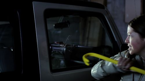 Kate breaks window