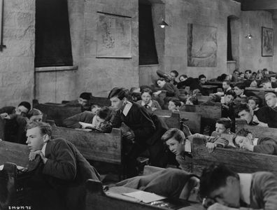 Leonard Boucher, Henry Caine, Leo de Pokorny, Cyril Frankel, Simon Lack, and Patrick Ludlow in Goodbye, Mr. Chips (1939)