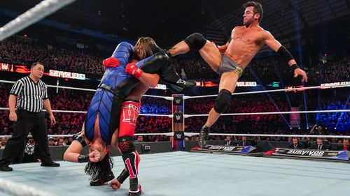 A.J. Styles, Chris Lindsey, and Shinsuke Nakamura in WWE Survivor Series (2019)