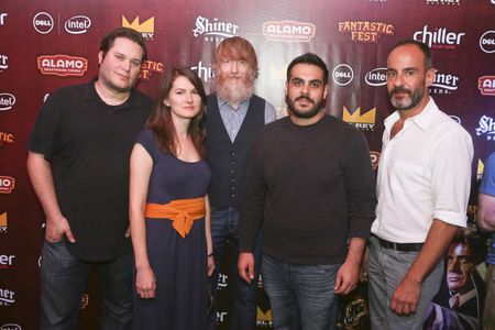 Ruckus Skye and Lane Skye at the Zinzana/Rattle The Cage premiere at Fantastic Fest 2015. Also in the photo: Director Ma
