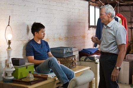 Clint Eastwood and Bee Vang in Gran Torino (2008)