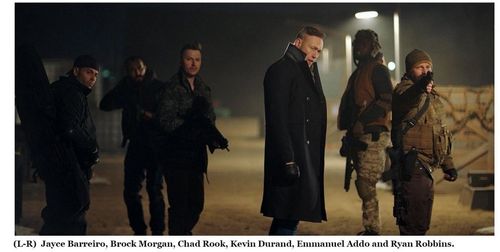 Jayce Barreiro in the upcoming film Dangerous with Mel Gibson, Scott Eastwood, Kevin Durand, Chad Rook & Tyrese Gibson