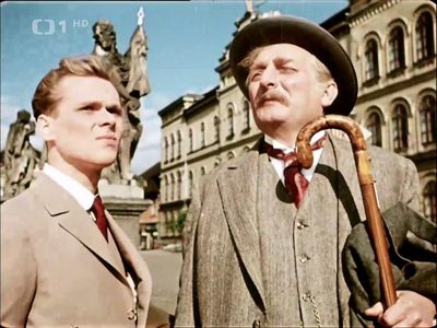 Eduard Cupák and Jirí Plachý in Mesíc nad rekou (1953)