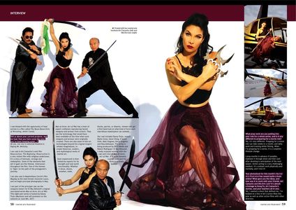 Crystal Santos was the featured Article in Martial Arts Illustrated June/July 2017 . On the cover with Bruce Lee for thi