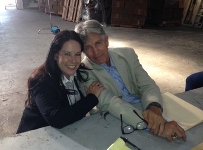 MARIA ELENA HEREDIA and CELEBRITY ERIC ROBERTS on the set of 
