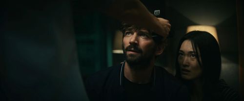 Michiel Huisman and Mari Yamamoto in Kate (2021)