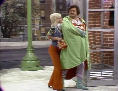 William Conrad and Sarah Kennedy in Rowan & Martin's Laugh-In (1967)