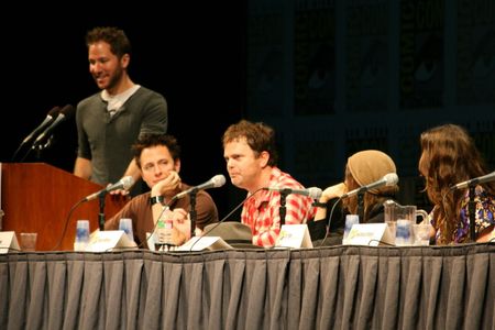 Liv Tyler, James Gunn, Elliot Page, Stryker, and Rainn Wilson at an event for Super (2010)