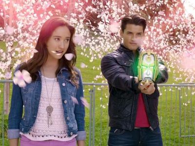 Christina Masterson and Andrew Gray in Power Rangers Megaforce (2013)