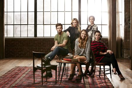 Debi Mazar, Hilary Duff, Miriam Shor, Sutton Foster, and Nico Tortorella in Younger (2015)