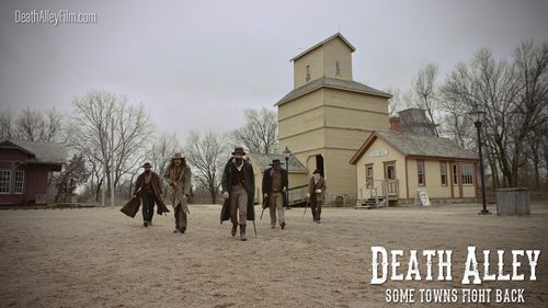 Ryan A. Johnson, Tristan Campbell, Joshua R. Outzen, Sean Gestl, and Jacob Campos in Death Alley (2021)