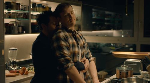 Sebastian Achilles and Fahri Yardim in Dogs of Berlin (2018)