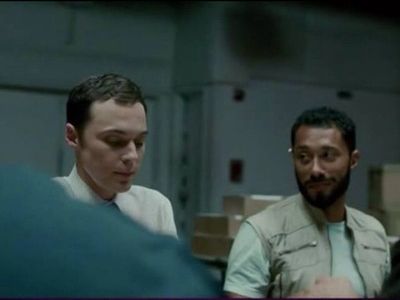 Jim Parsons & William DeMeritt in a still from HBO's 'The Normal Heart'