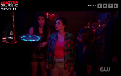 Kylee Wofford and Rachel Bloom in Crazy Ex-Girlfriend