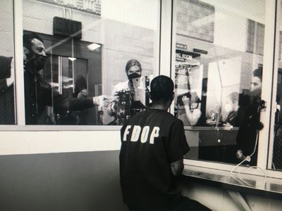 On set of 