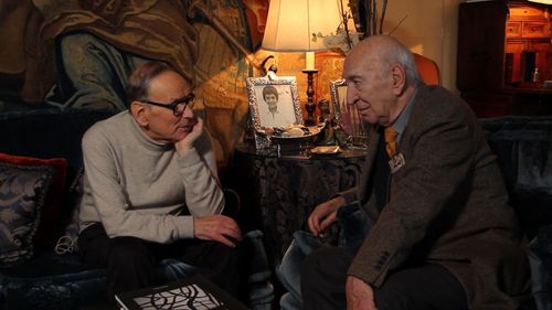 Ennio Morricone and Giuliano Montaldo in Giuliano Montaldo: Quattro volte vent'anni (2012)
