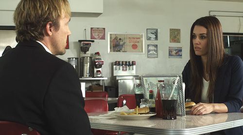 Cory Oliver and David A.R. White in God's Not Dead (2014)