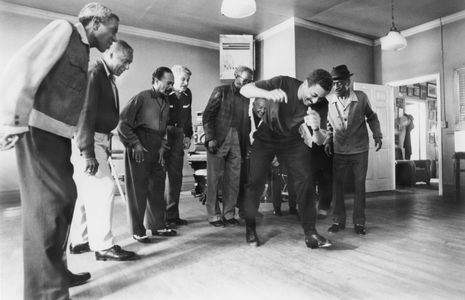 Sammy Davis Jr., Gregory Hines, Steve Condos, Arthur Duncan, Harold Nicholas, Howard 'Sandman' Sims, and Jimmy Slyde in 