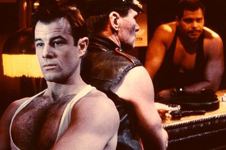 Brad Davis, Burkhard Driest, and Günther Kaufmann in Querelle (1982)