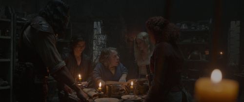 Warwick Davis, Amar Chadha-Patel, Ellie Bamber, Erin Kellyman, and Ruby Cruz in Willow (2022)