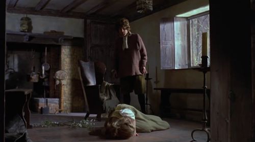 Barry Andrews and Michele Dotrice in The Blood on Satan's Claw (1971)