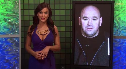 Crystal Marie Denha on the set of 'The Fumble'