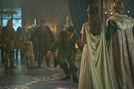 Toby Regbo, Adelaide Kane, and Saamer Usmani in Reign (2013)