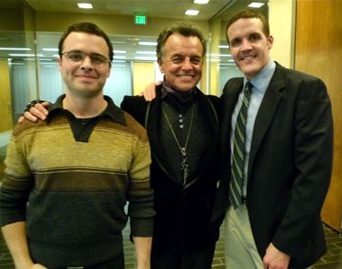 Ross Bautsch, Ray Wise, and Woody Schultz on the set of Suitemates