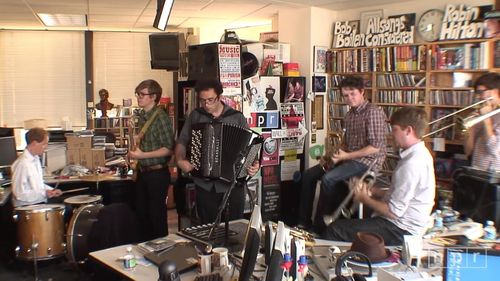 Zach Condon and Beirut in NPR Music Tiny Desk Concert: Beirut (2011)