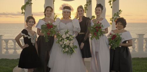 Still of Gladys Bautista, Noemi Gonzalez, Christian serrates and Natasha Perez in Selena: The Series and Itty Bitty Bubb
