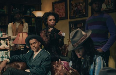 Logan Browning, Antoinette Robertson, and Nicholas Anthony Reid in Dear White People (2017)