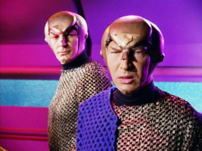 Robert Chadwick and Lawrence Montaigne in Star Trek (1966)
