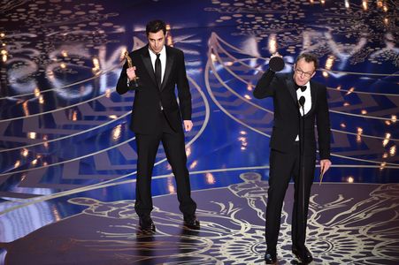 Tom McCarthy and Josh Singer at an event for The Oscars (2016)