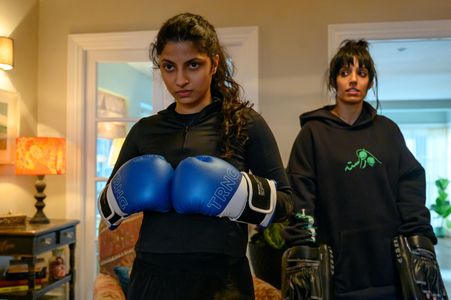Priya Kansara and Ritu Arya in Polite Society (2023)