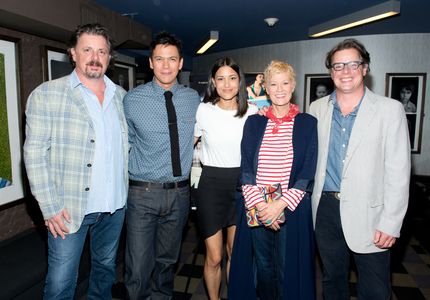 Alex Smith, Andrew J. Smith, Dana Wheeler-Nicholson, Chaske Spencer, and Julia Jones at an event for Winter in the Blood