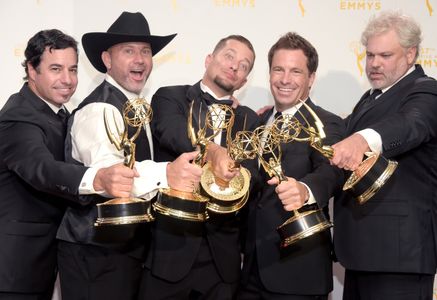 David Reichert, Todd Stanley, Breck Warwick, Matthew Fahey, and Steve Wright at an event for 2015 Primetime Creative Art