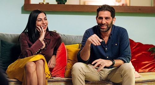 Moran Atias and Yossi Marshek in Perfect Strangers (2021)