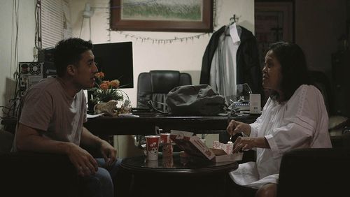 Ruby Ruiz and Julian Roxas in Ang pagdadalaga ni Lola Mayumi (2021)