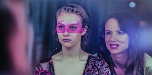 Juliette Lewis and Aubrey Peeples in Jem and the Holograms (2015)