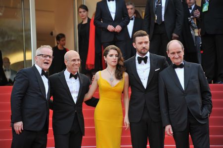 Jeffrey Katzenberg, Justin Timberlake, Anna Kendrick, Pierre Lescure, and Thierry Frémaux
