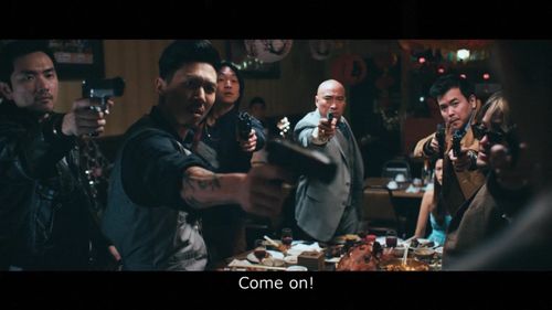 Alexandre Chen, Ron Yuan, Allen Theosky Rowe, Elaine Tan, Michael Sun Lee, Henry Lee, and Anthony Leong in Mission Chine