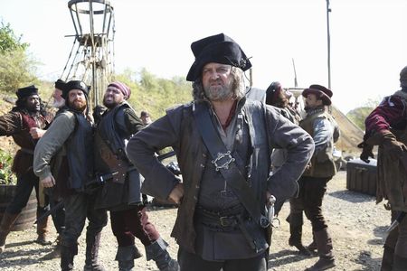 Hugh Bonneville, Martin Collins, and Adam Loxley in Galavant (2015)
