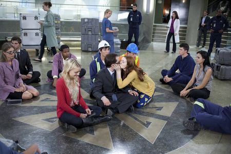 Neil Grayston, Felicia Day, and Jordan Danger in Eureka (2006)