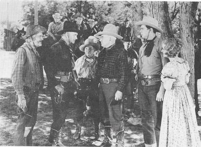 Ernie Adams, William Boyd, William Duncan, Russell Hayden, George 'Gabby' Hayes, Billy King, Leo J. McMahon, and Lois Wi