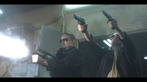 Chris Wylde and David Anders in The Revenant (2009)